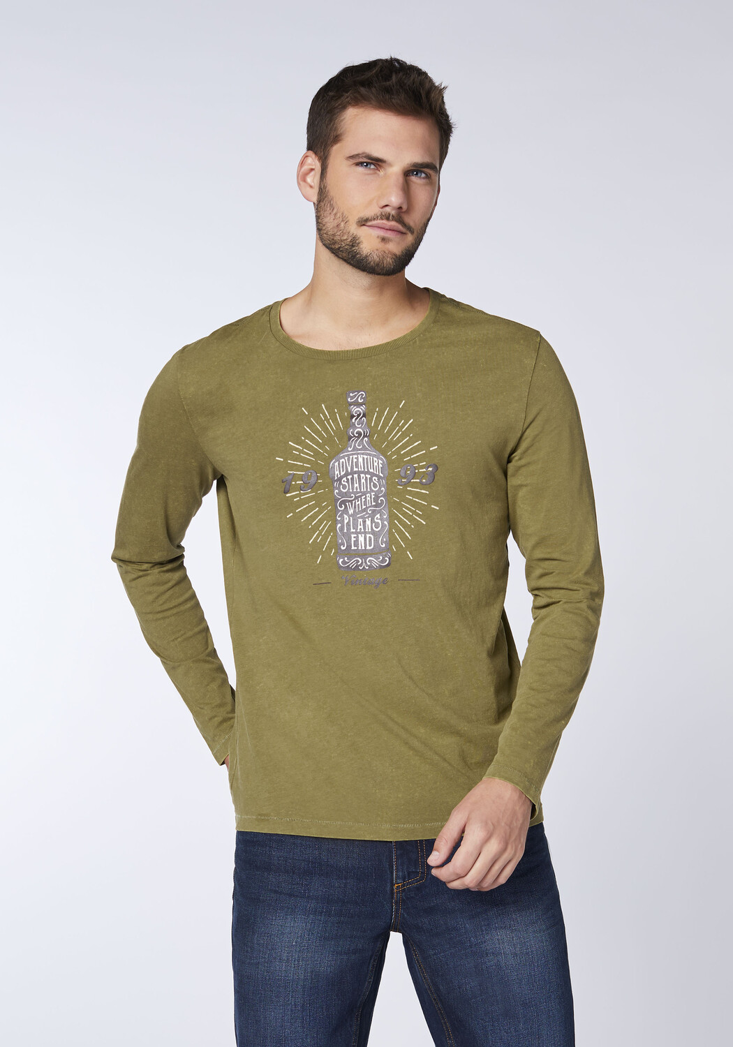 

Футболка Oklahoma Jeans Longsleeve, зеленый