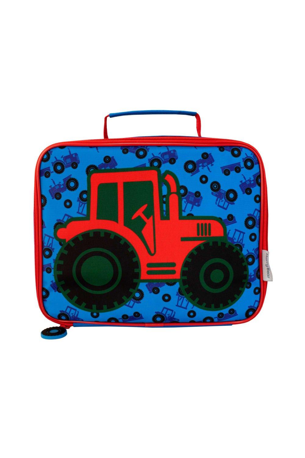 Тракторная сумка для обеда Harry Bear, синий ланч бокс единорожки узор 20 х 11 см