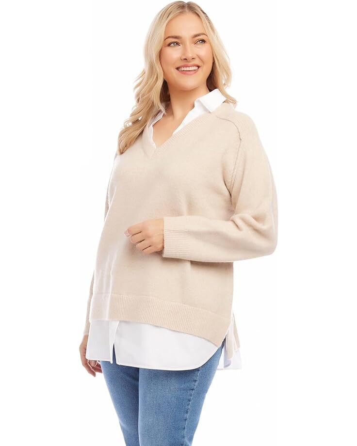 

Свитер Karen Kane Layered Sweater, песочный
