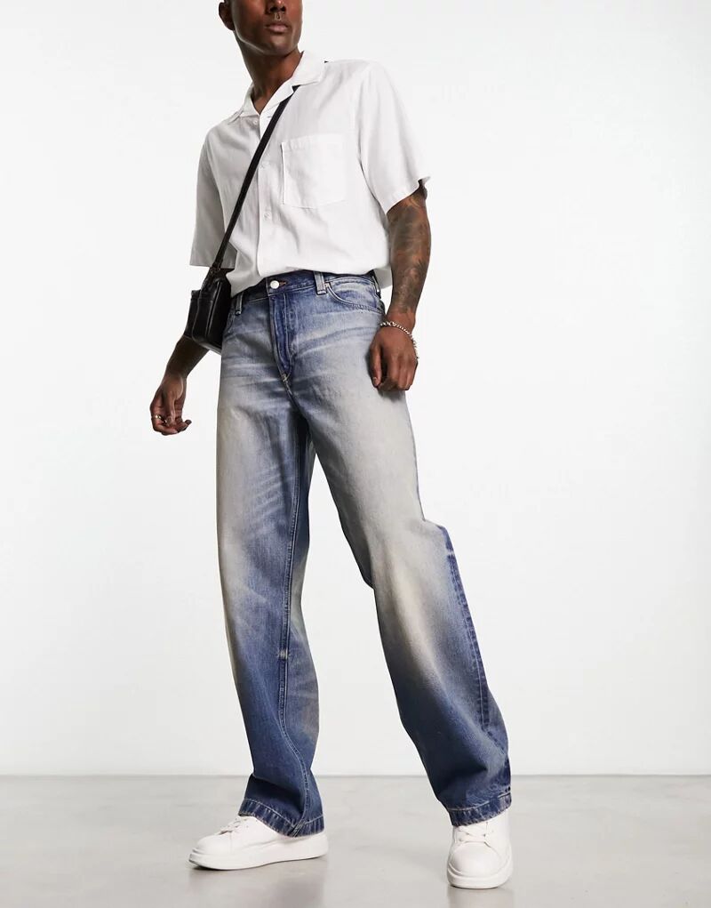 Свободные прямые джинсы с низкой посадкой Weekday Sphere