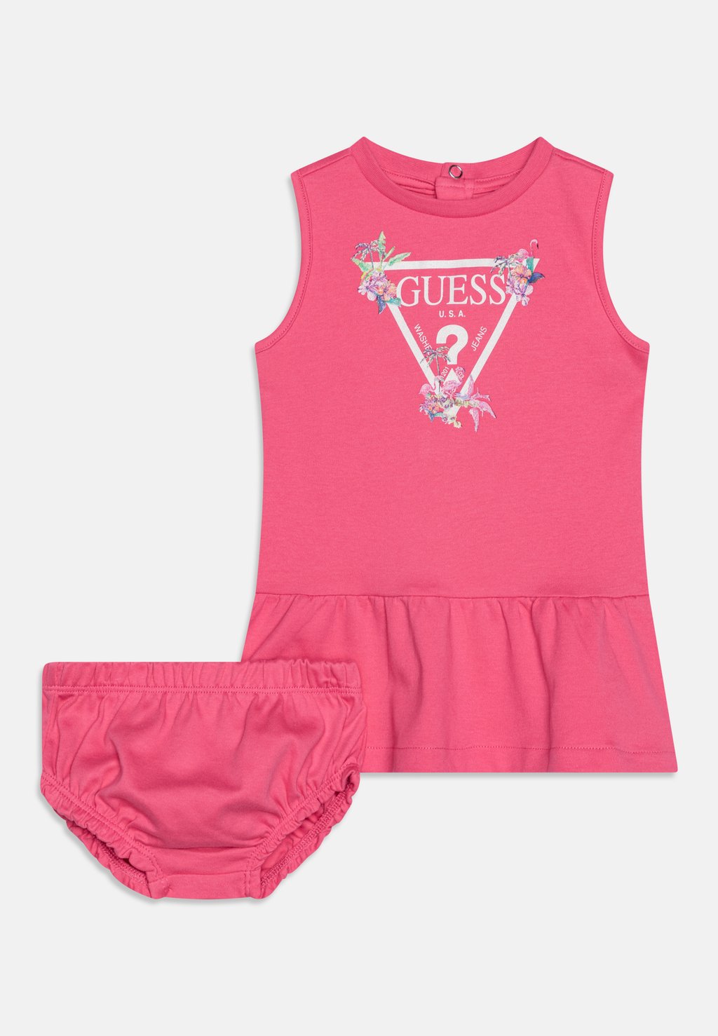 цена Платье из джерси BABY SLEEVELESS DRESS Guess, цвет scared pink