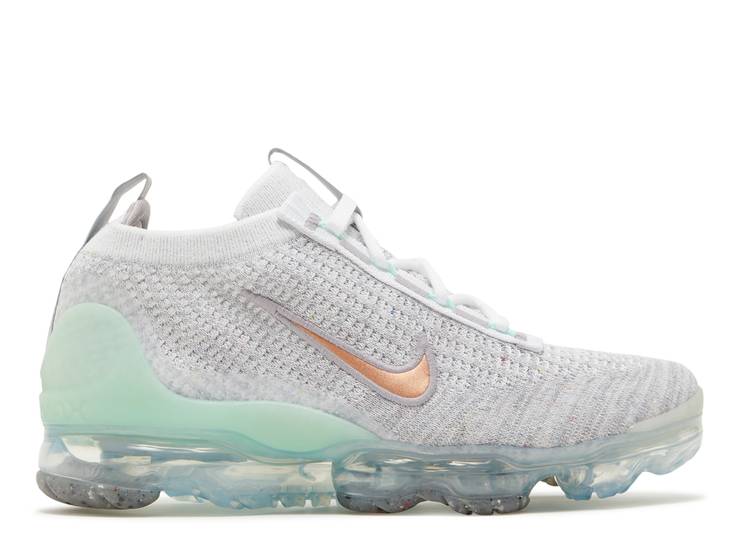 

Кроссовки Nike AIR VAPORMAX 2021 FLYKNIT GS 'PURE PLATINUM MINT FOAM', платиновый