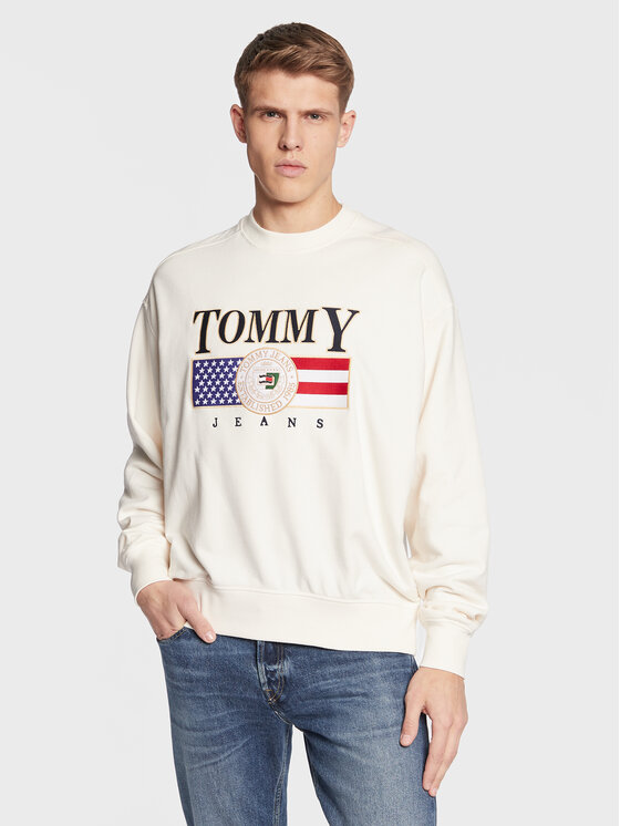 

Толстовка обычного кроя Tommy Jeans, экрю