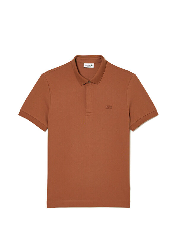 

Коричневая мужская футболка-поло regular fit paris paris Lacoste, Коричневый
