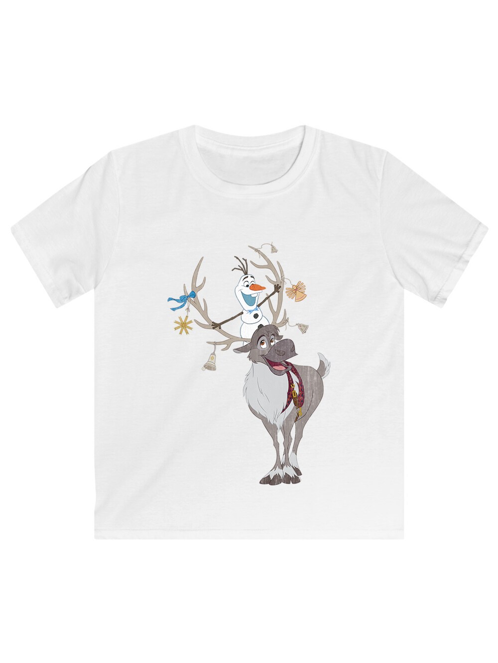 цена Рубашка F4Nt4Stic Disney Frozen Sven und Olaf Christmas, белый