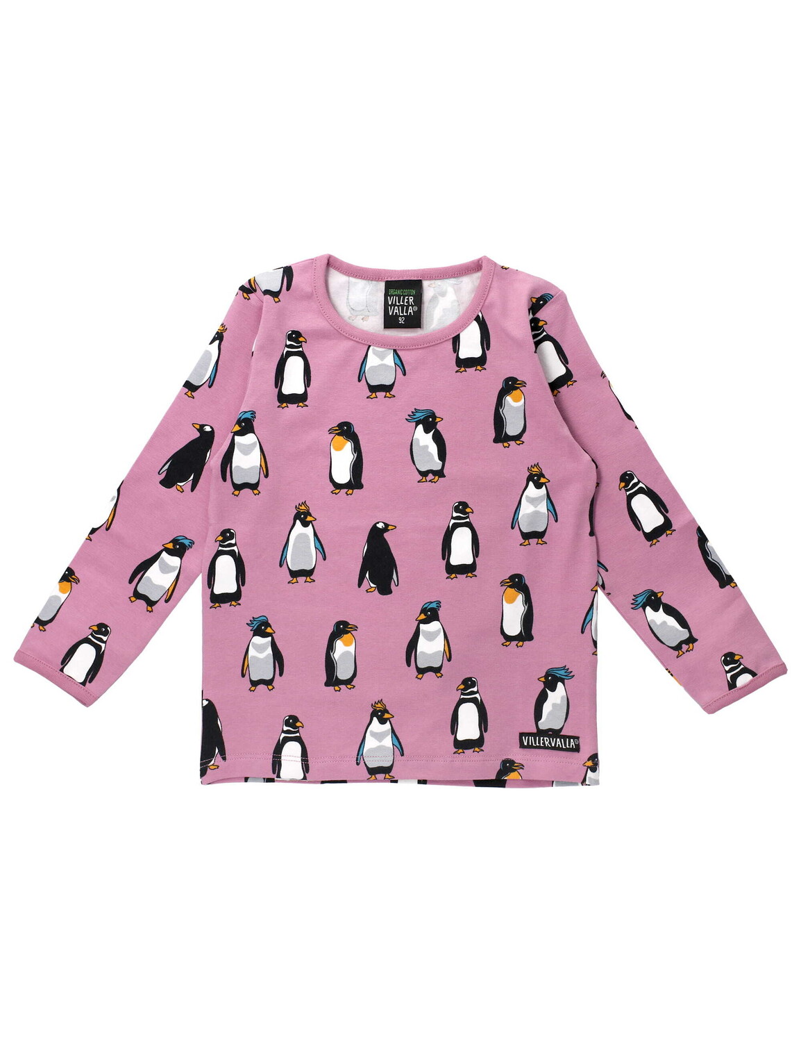 

Футболка Villervalla Langarm Penguin, розовый