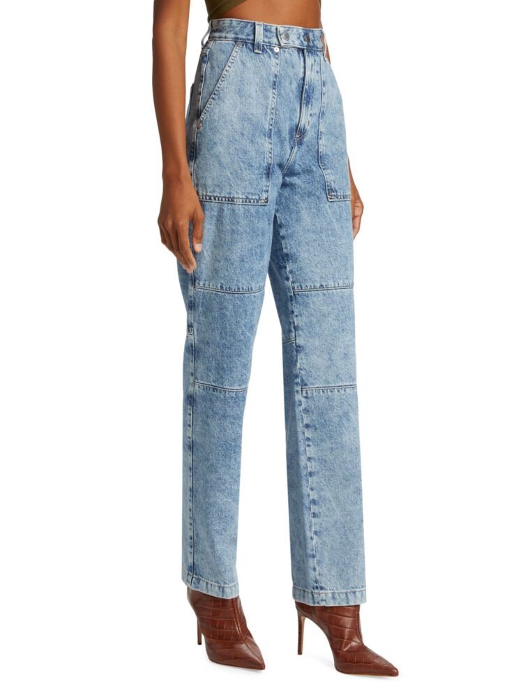 

Прямые джинсы для рабочей одежды Clove Acid Wash Ag Jeans, цвет Moonwash Blue
