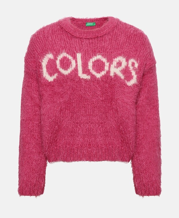 

Джемпер с длинными рукавами United Colors of Benetton, фуксия