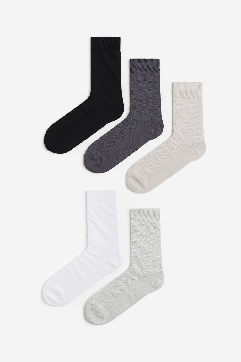 Упаковка из 5 носков H&M, бежевый носки женские 10 пар tuosite tss900 2 38 40 розовый белый серый темно серый черный