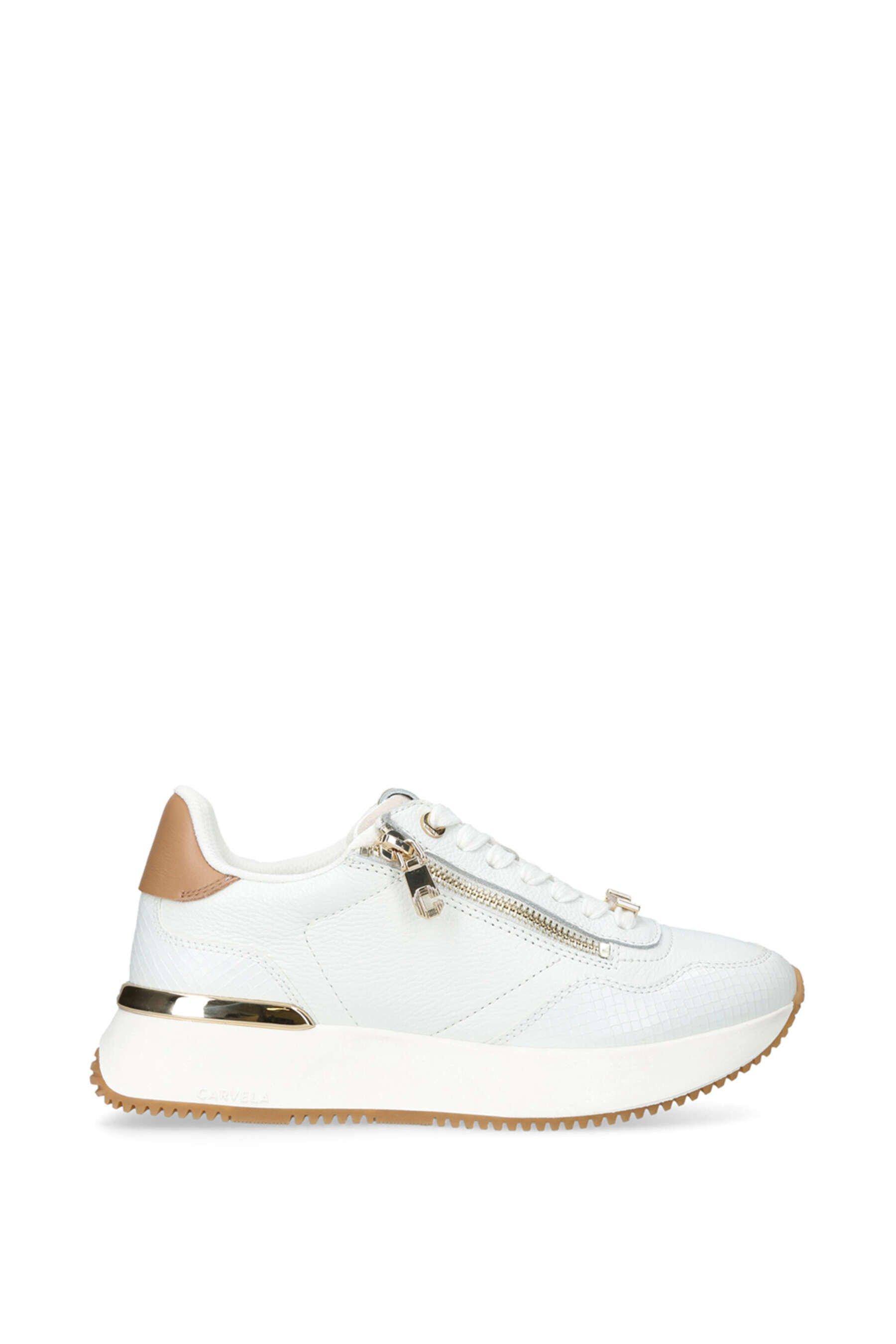 

Кроссовки 'Flare Zip' Leather Trainers Carvela, белый