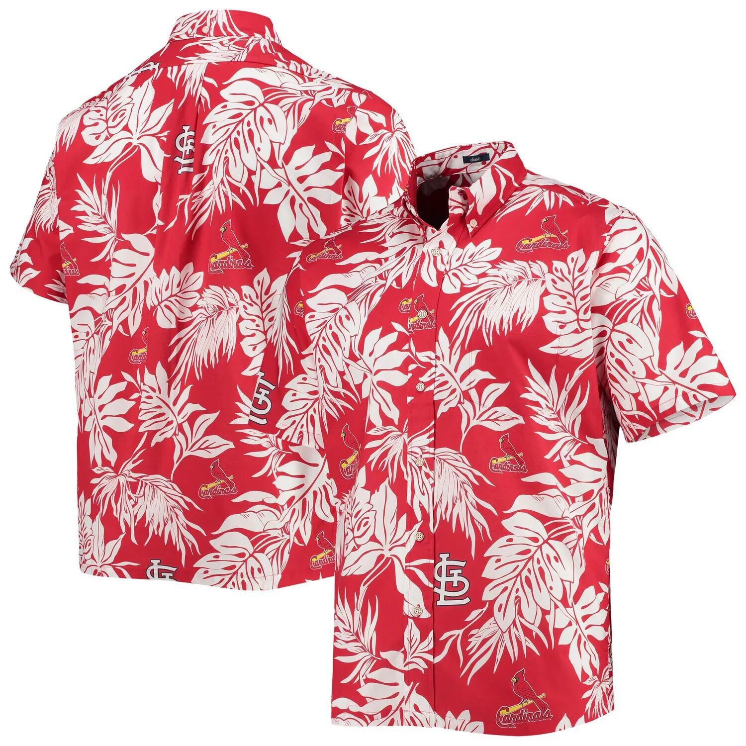 

Мужская красная рубашка на пуговицах Reyn Spooner St. Louis Cardinals Aloha