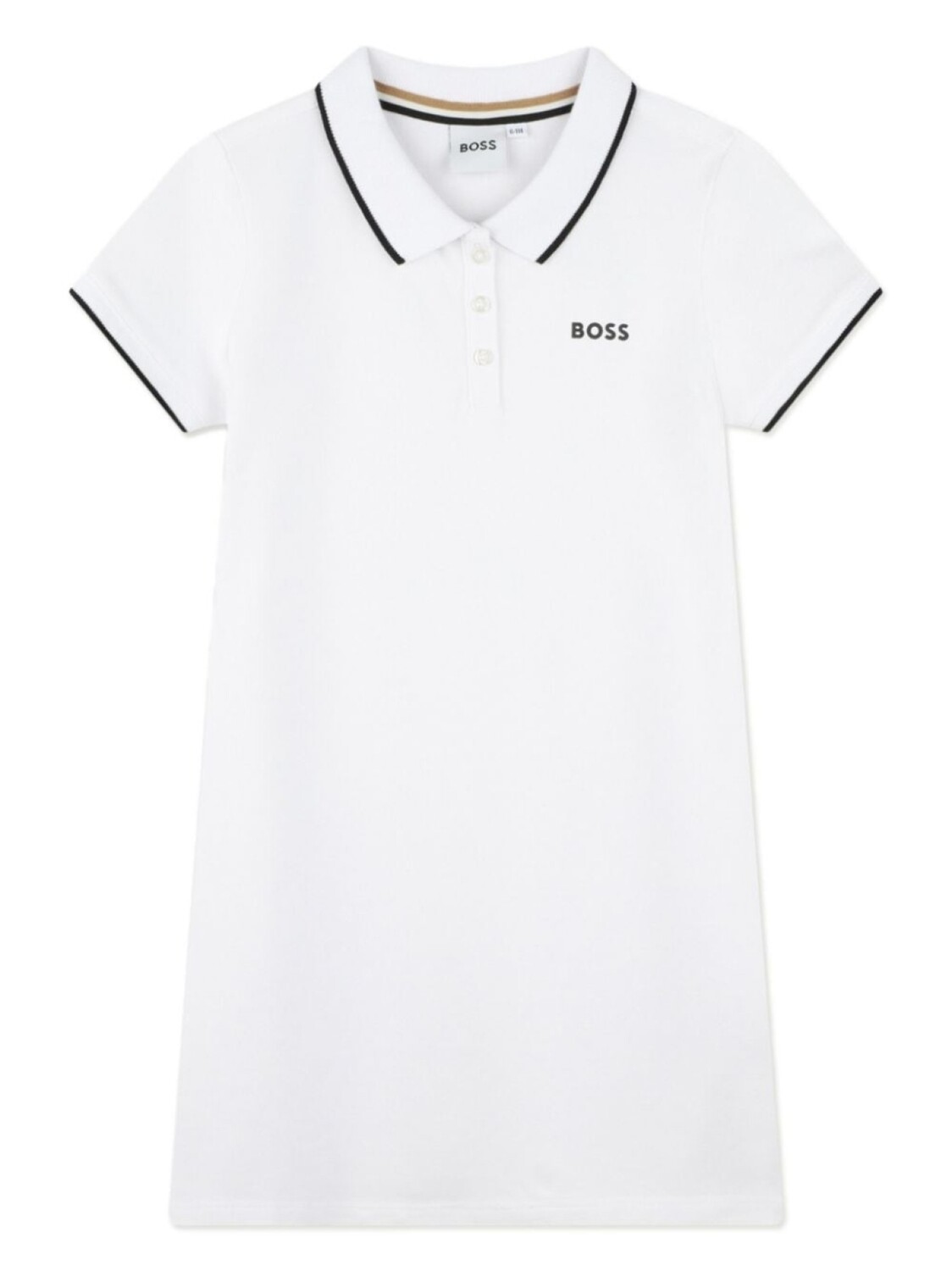 

BOSS Kidswear рубашка поло с логотипом, белый