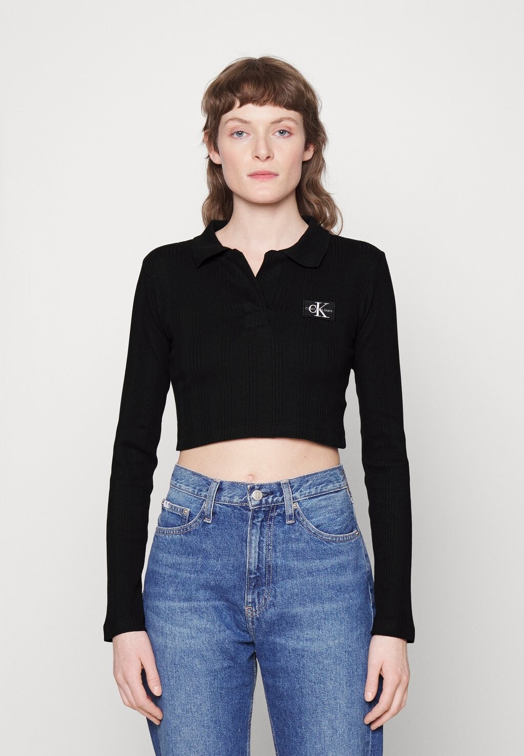 

Рубашка с длинным рукавом Calvin Klein Jeans, черный