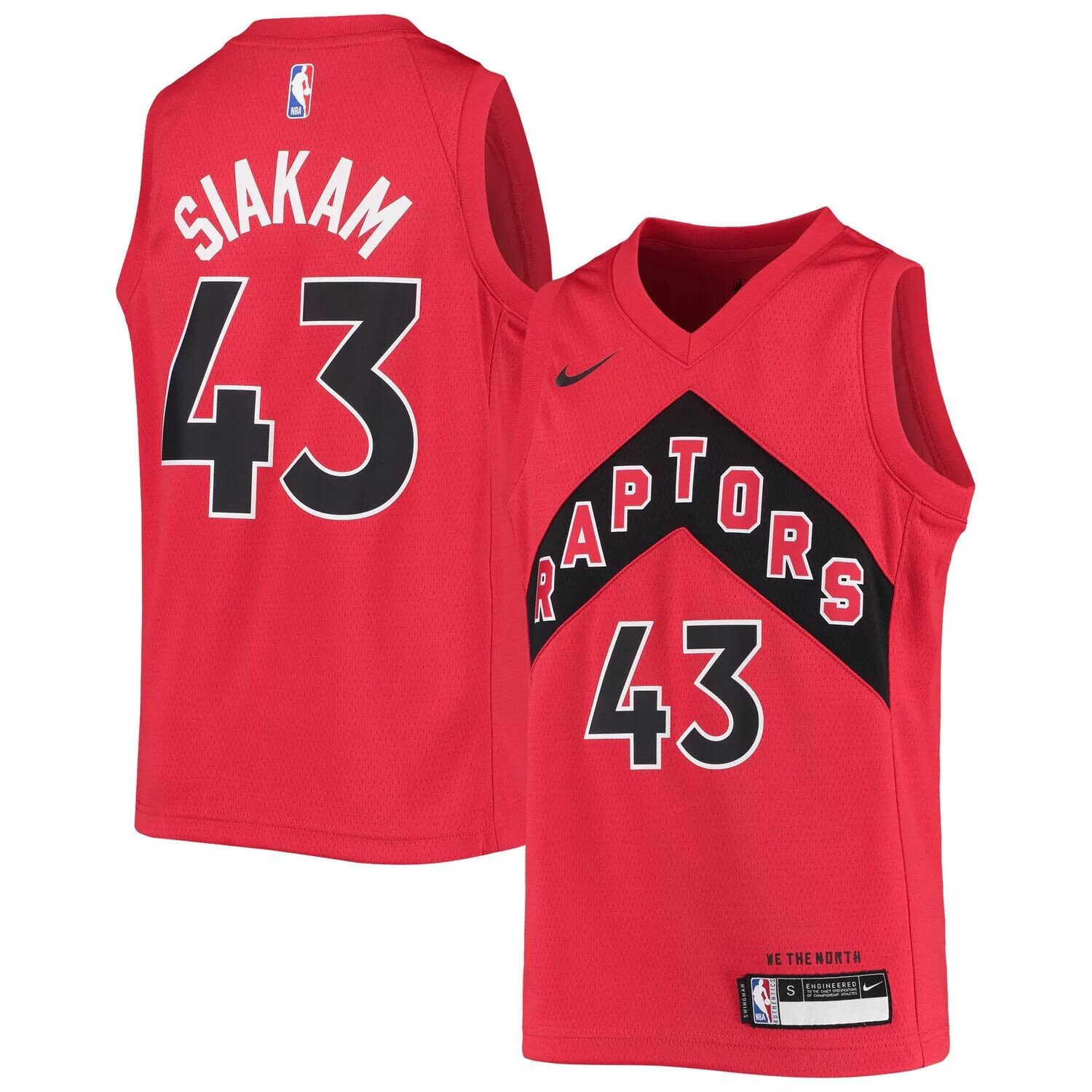 

Молодежная футболка Nike Pascal Siakam Red Toronto Raptors 2020/21 Swingman — Icon Edition Nike