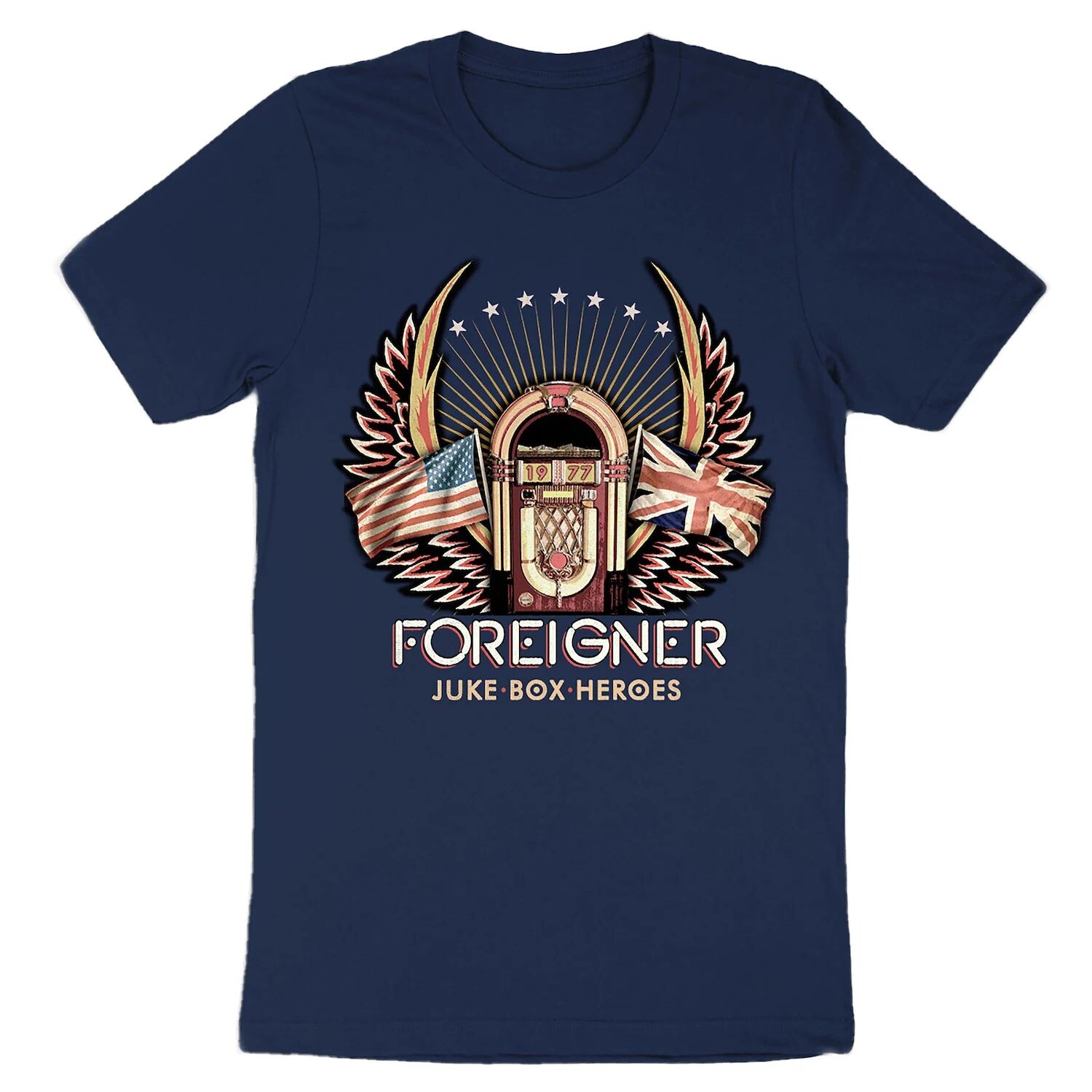 

Мужская футболка Foreigner Jukebox Hero Licensed Character
