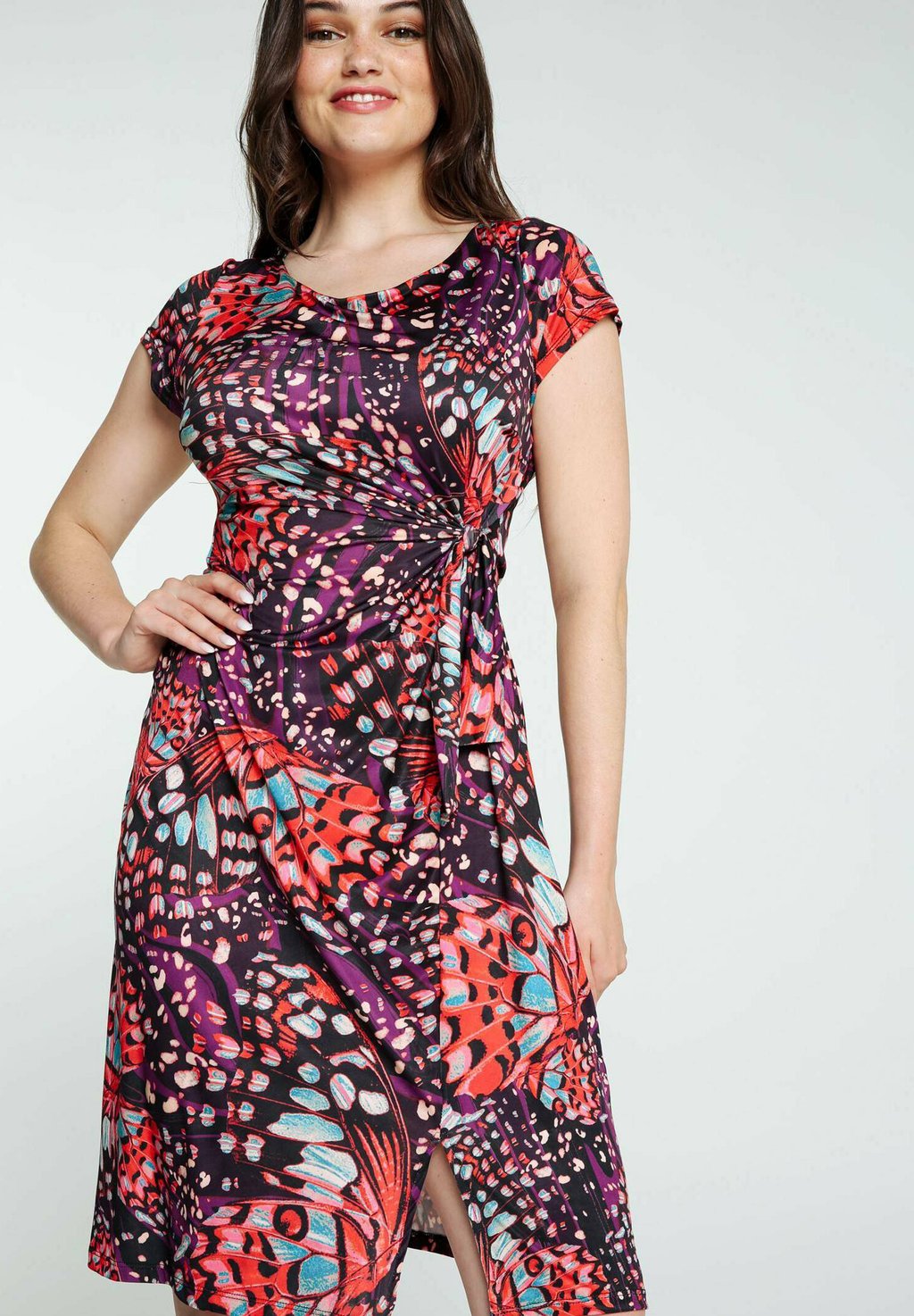 Повседневное платье MIT SCHMETTERLINGSMUST Cassis, цвет fushia