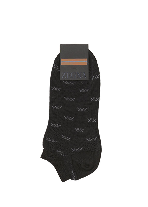 

Черные мужские носки с рисунком Zegna