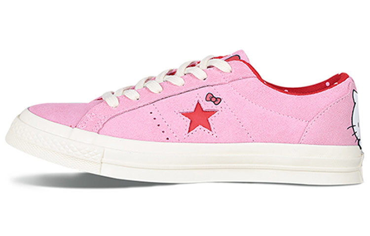

Конверсы One Star Ox Hello Kitty розовые