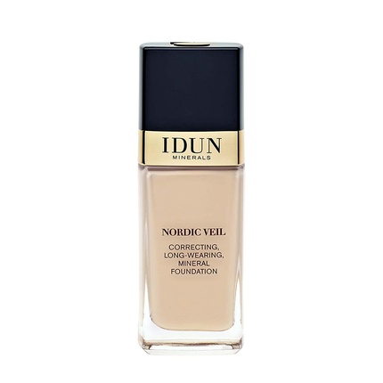 

IDUN Minerals Nordic Veil Foundation Полное и беспористое покрытие с мягким матовым финишем 0,88 унции 314 Ylva Medium Dark Neutral