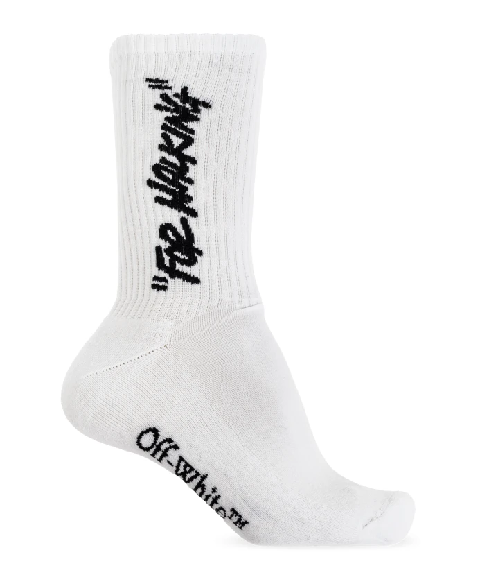 

Носки с логотипом Off White, белый
