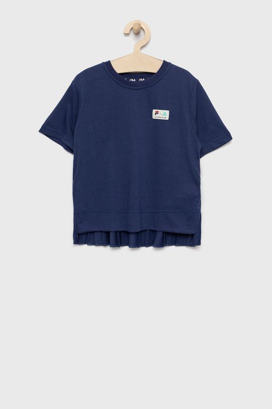 Детская футболка Fila, темно-синий детская юбка fila темно синий