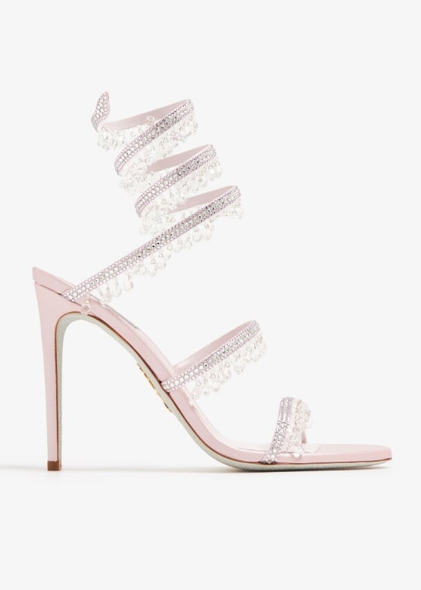 

Сандалии René Caovilla Cleo Crystal-Embellished, розовый