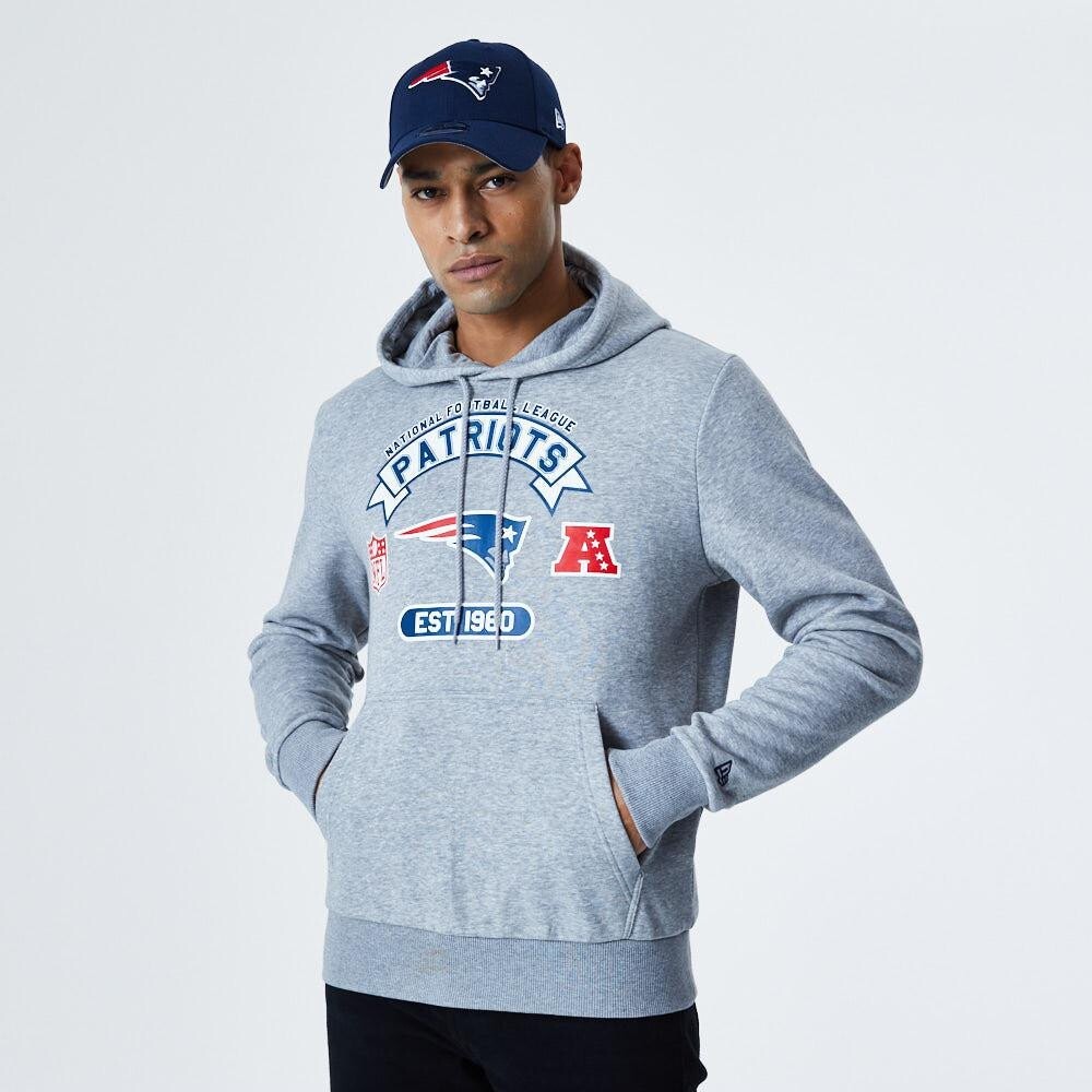 

Худи New Era NFL New England Patriots, серый