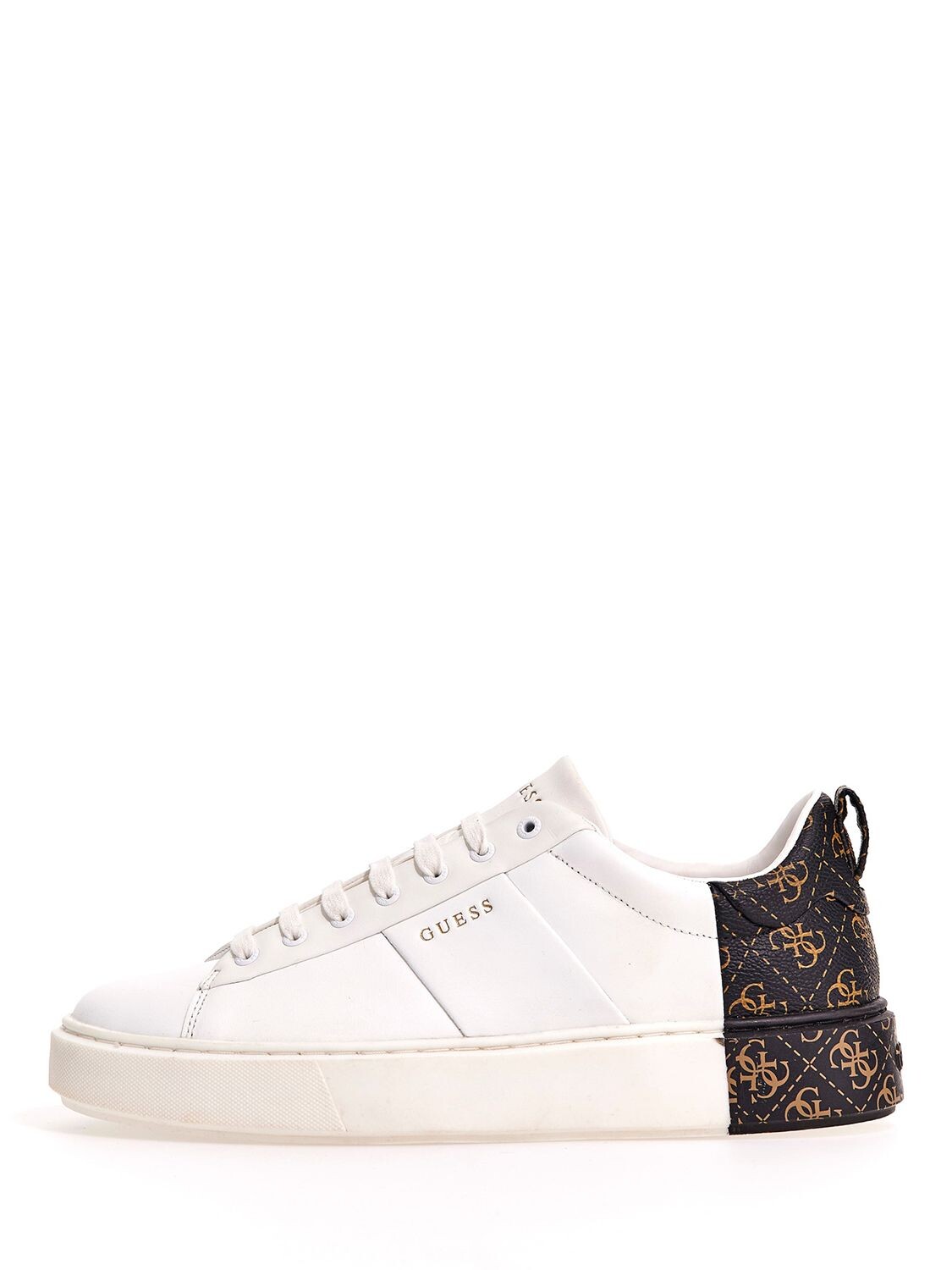 

Кроссовки GUESS Vice из смешанной кожи, белый/коричневый/окра