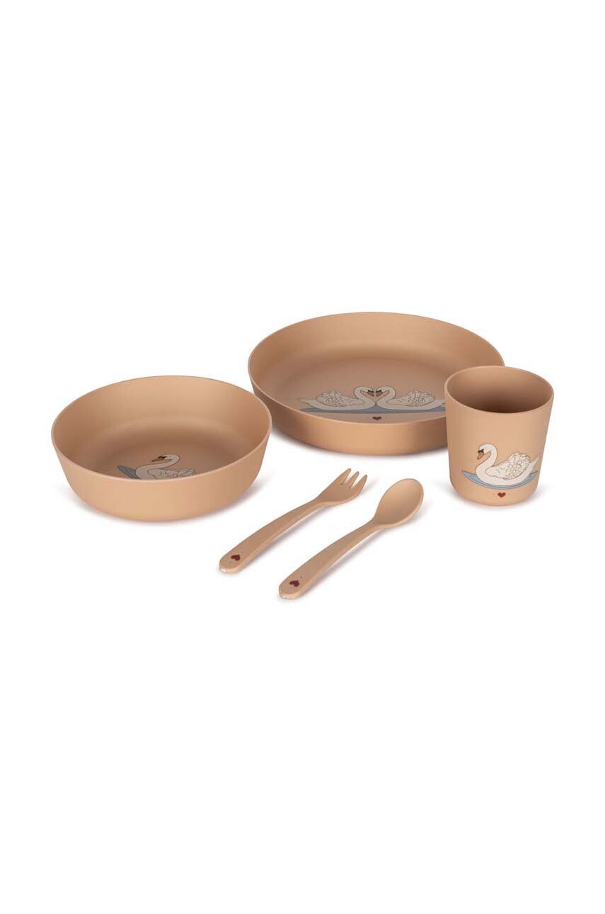 

Детский обеденный набор Konges Sløjd PLA DINNER SET, бежевый