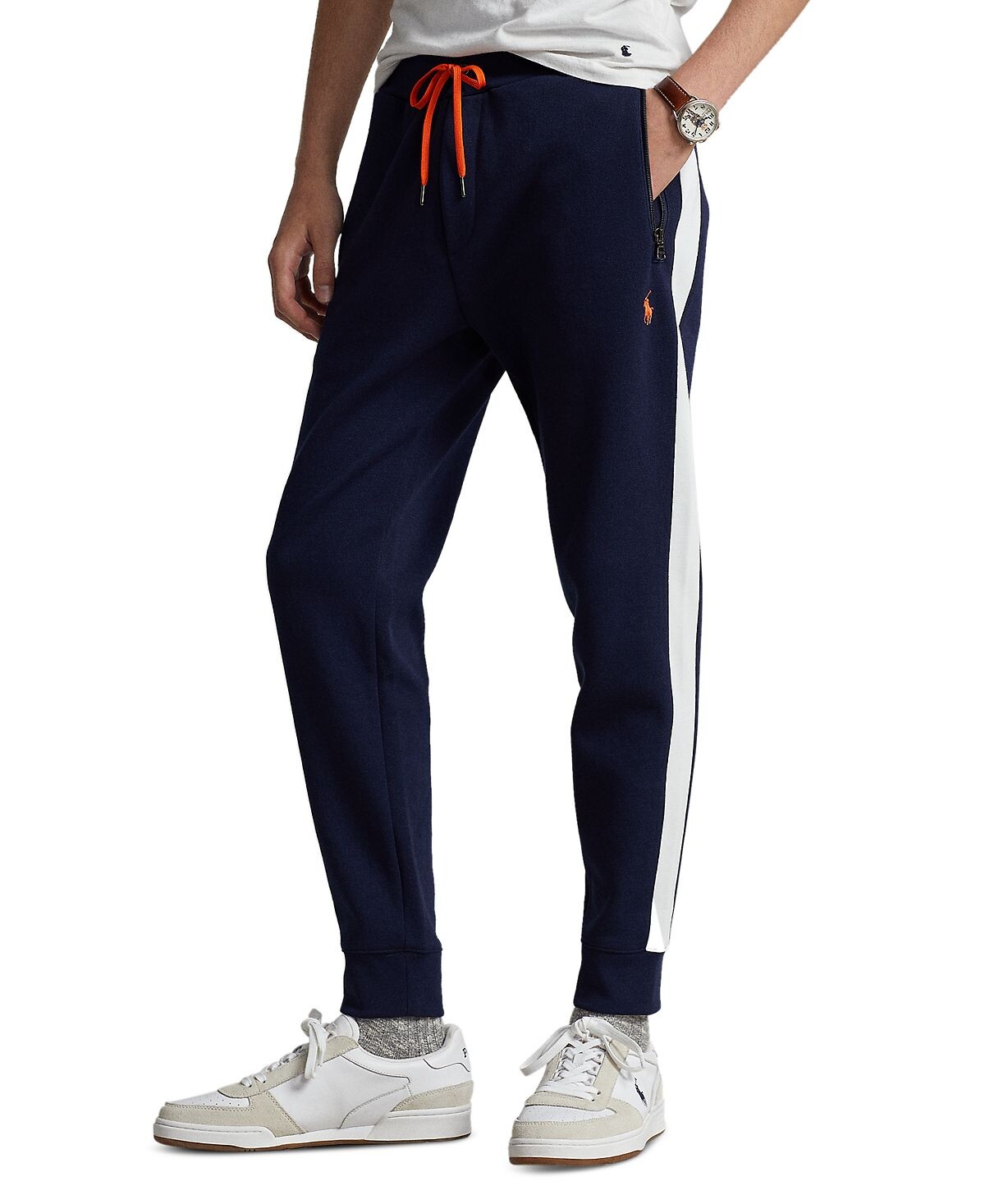 

Мужские брюки-джоггеры двойной вязки в сетку Polo Ralph Lauren