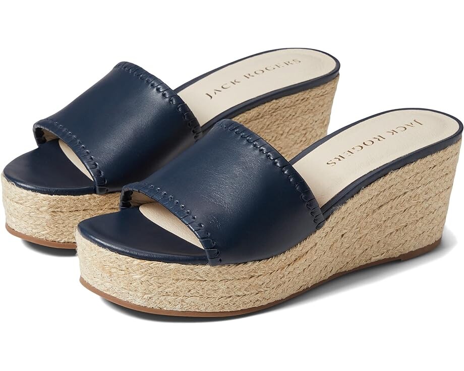 

Туфли Jack Rogers Palmer Slide Wedge, цвет Midnight Navy/Midnight Navy