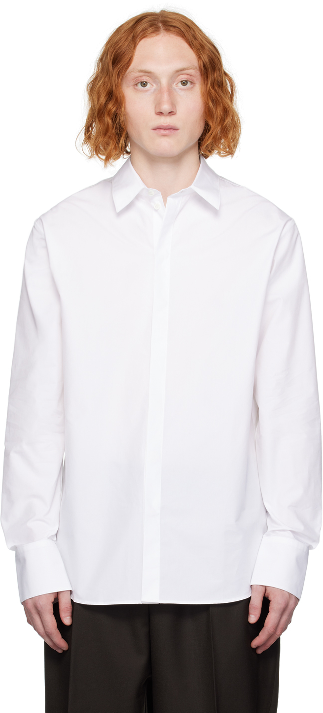 Белая рубашка Саломон Mark Kenly Domino Tan Studio