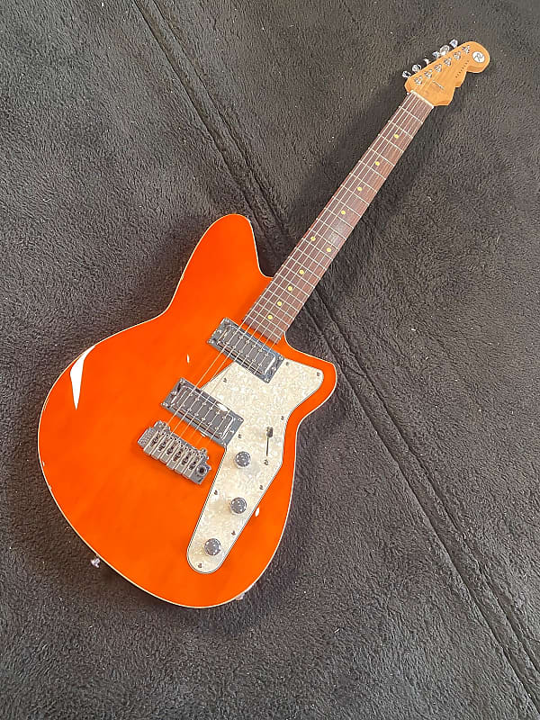 Электрогитара Reverend Jetstream RB Rock Orange Roasted Maple Neck #48569