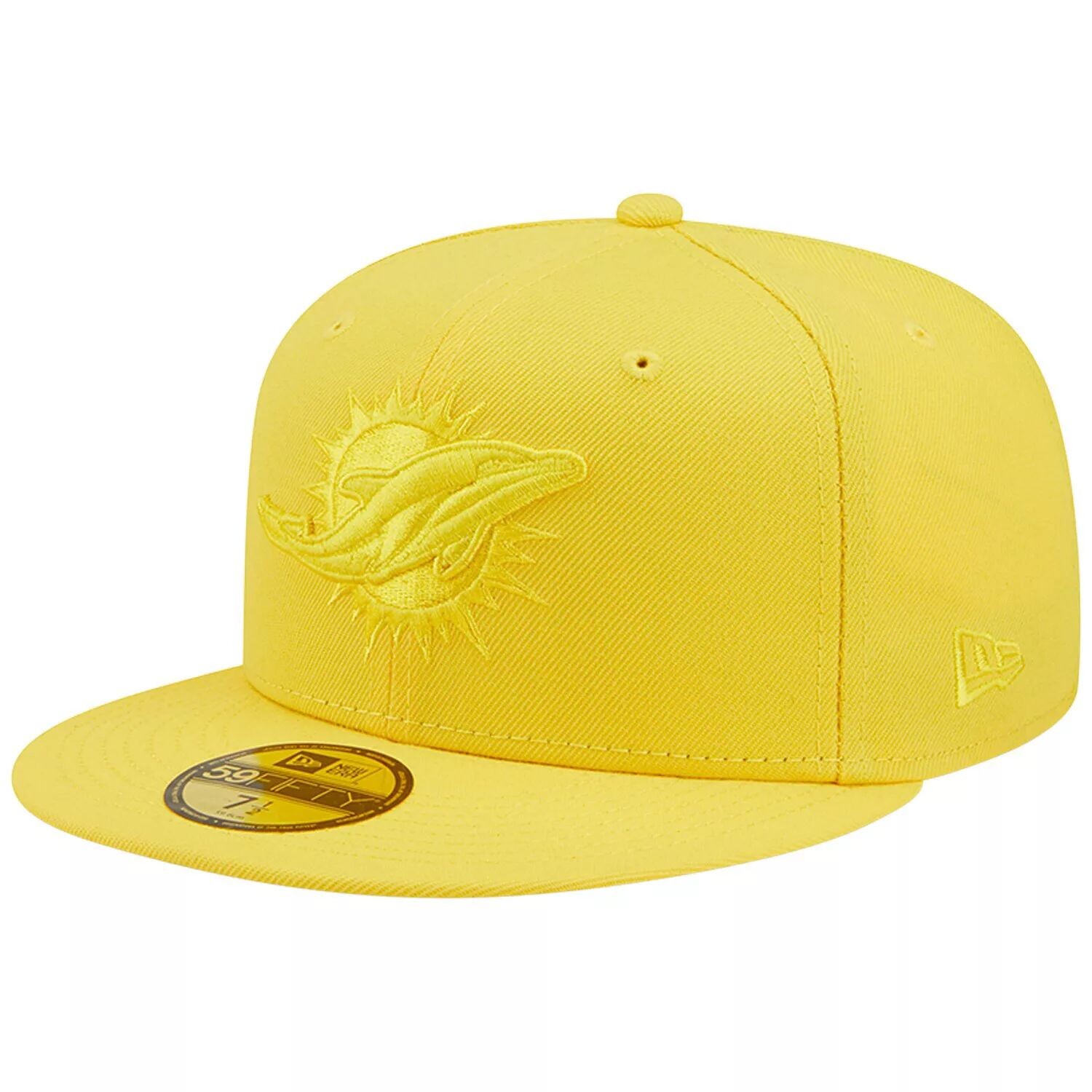 

Мужская приталенная шляпа New Era Yellow Miami Dolphins Color Pack II 59FIFTY
