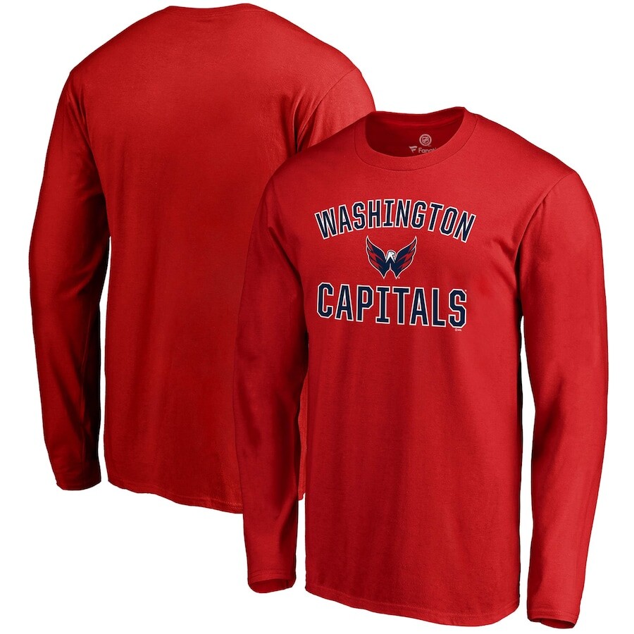 

Футболка с длинным рукавом Fanatics Branded Washington Capitals, красный
