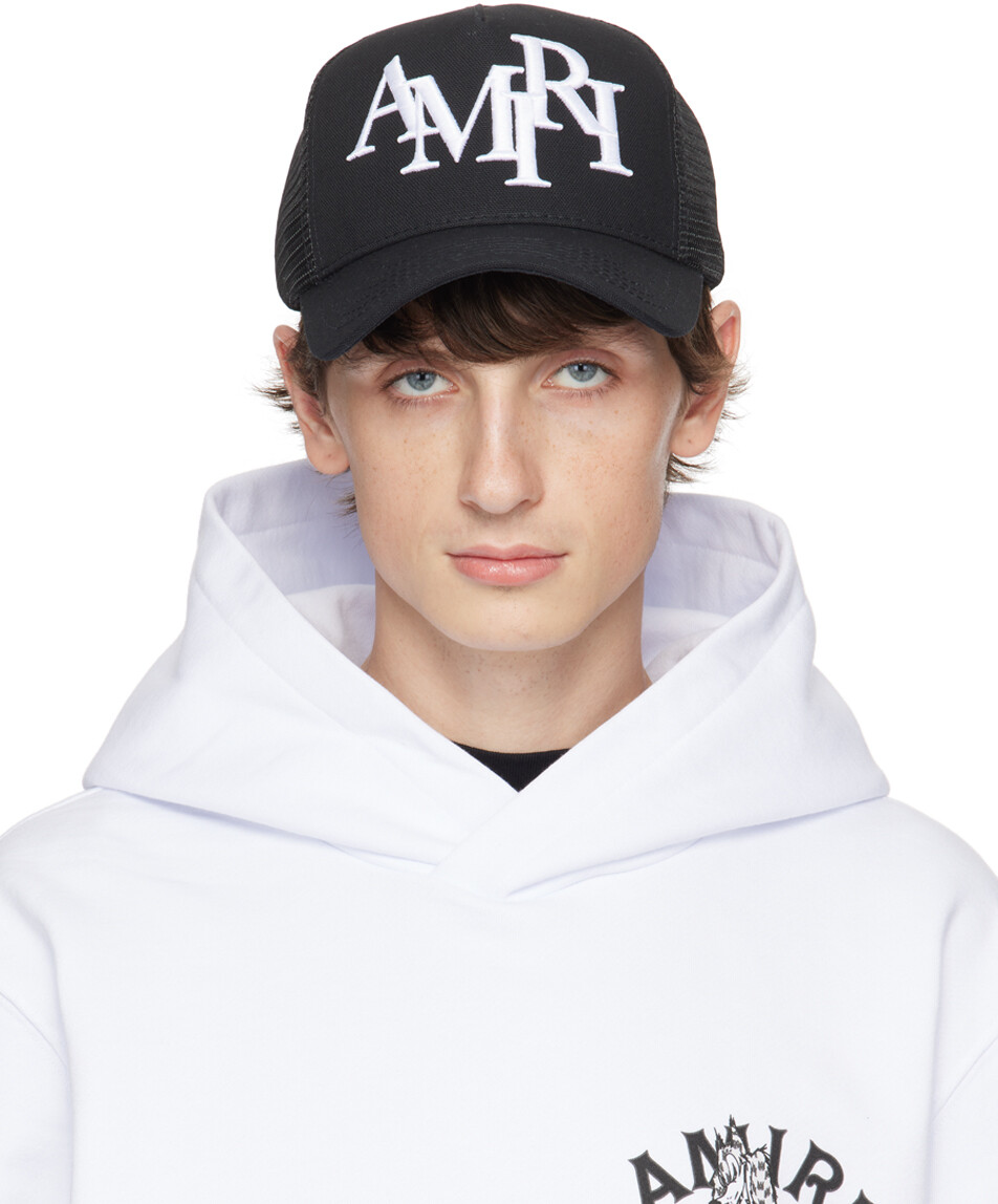 

Черная кепка с шахматным логотипом AMIRI