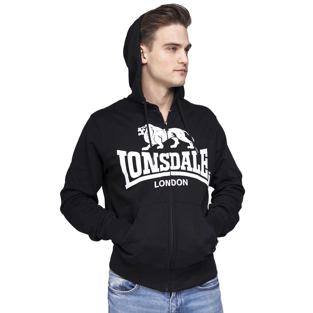 Толстовка Lonsdale Krafty Full Zip, черный – заказать по выгодной цене  из-за рубежа в «CDEK.Shopping»