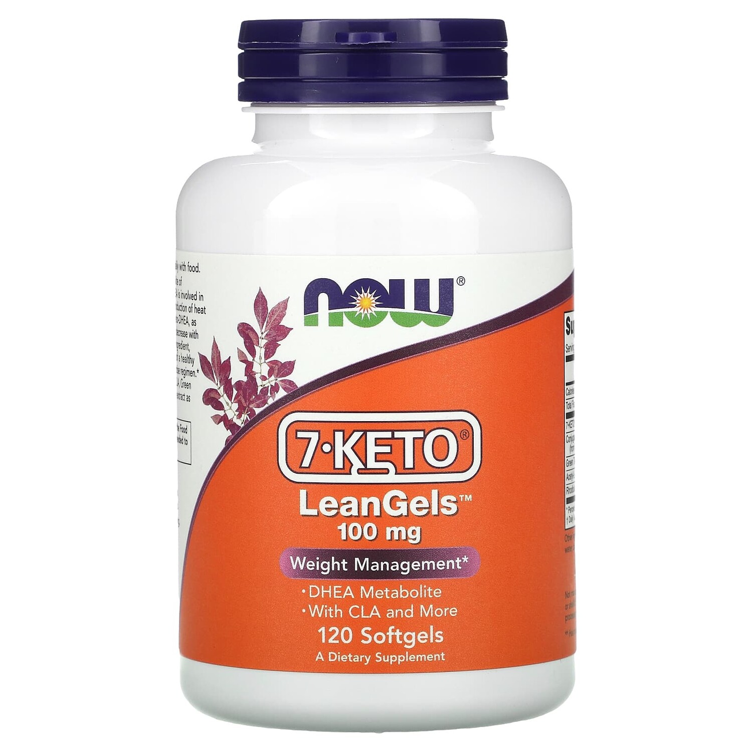 

7-Keto LeanGels, 100 мг, 120 мягких желатиновых капсул, NOW Foods