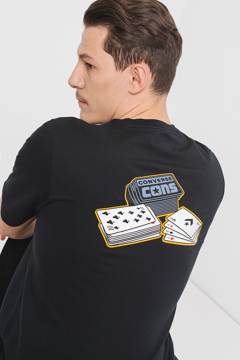 

Футболка Conscard со скейт-принтом Converse, черный