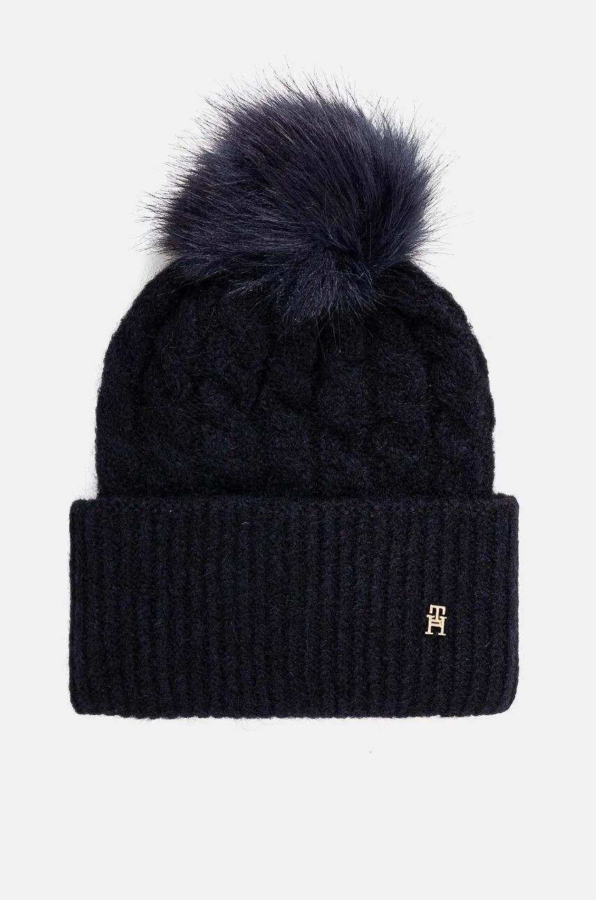 

Кепка Tommy Hilfiger из смесовой шерсти, темно-синий