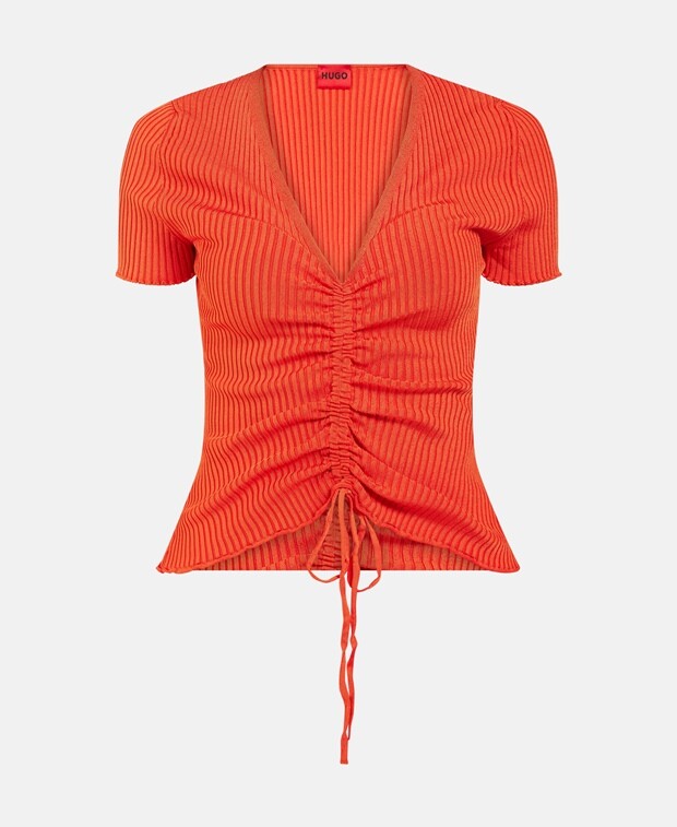 

Трикотажная рубашка Hugo, цвет Pumpkin Orange