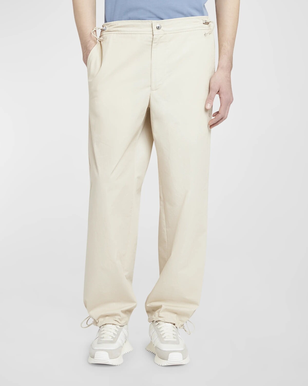 

Мужские брюки прямого кроя Moncler, цвет Light Beige
