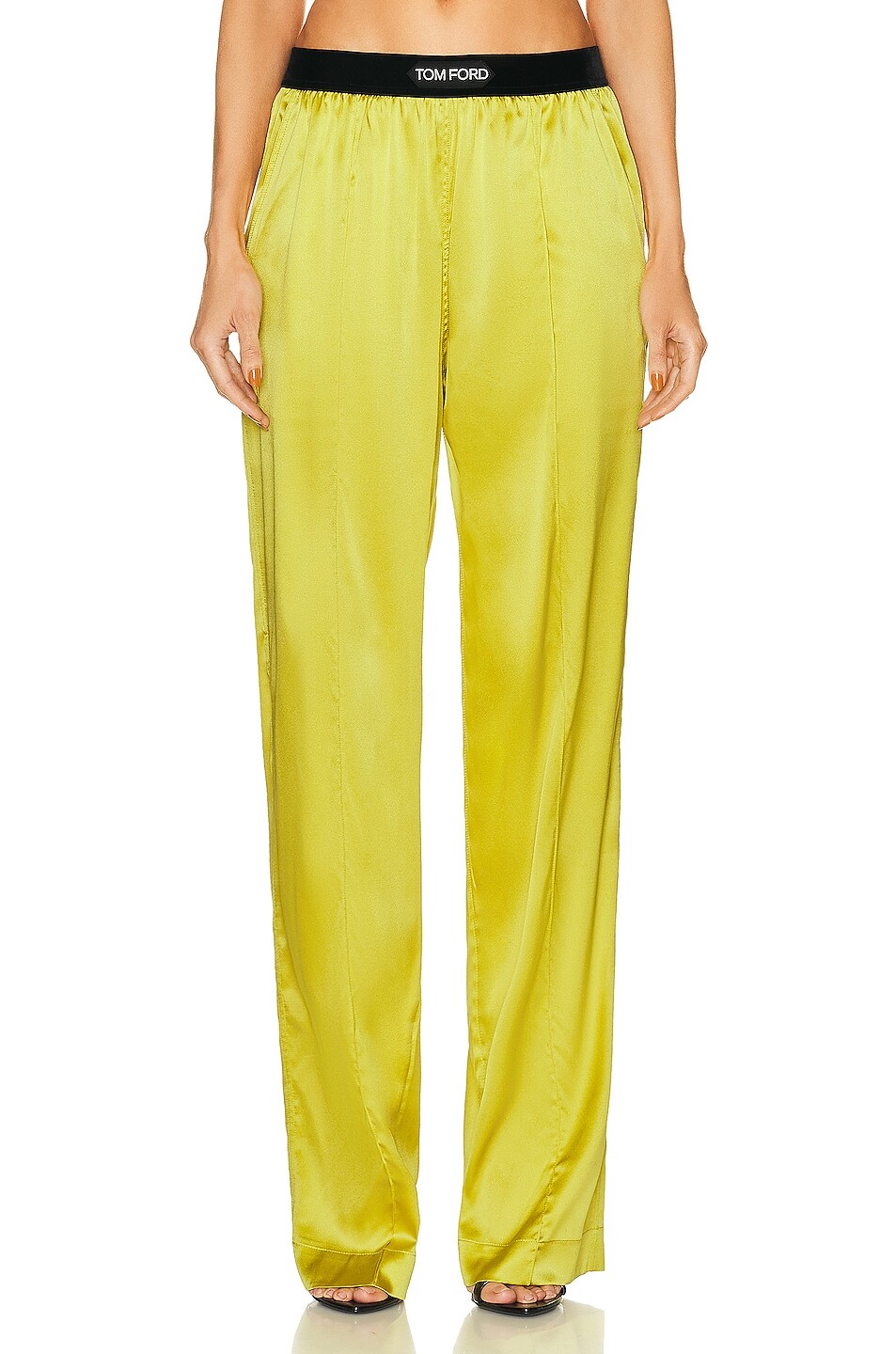 

Брюки Tom Ford Satin, цвет Charteuse Citrine