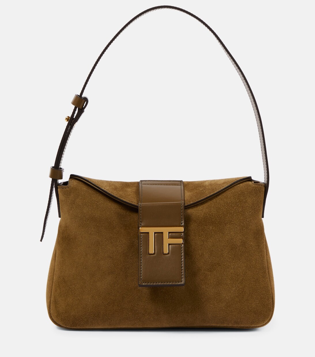 

Маленькая замшевая сумка через плечо TF Tom Ford, коричневый