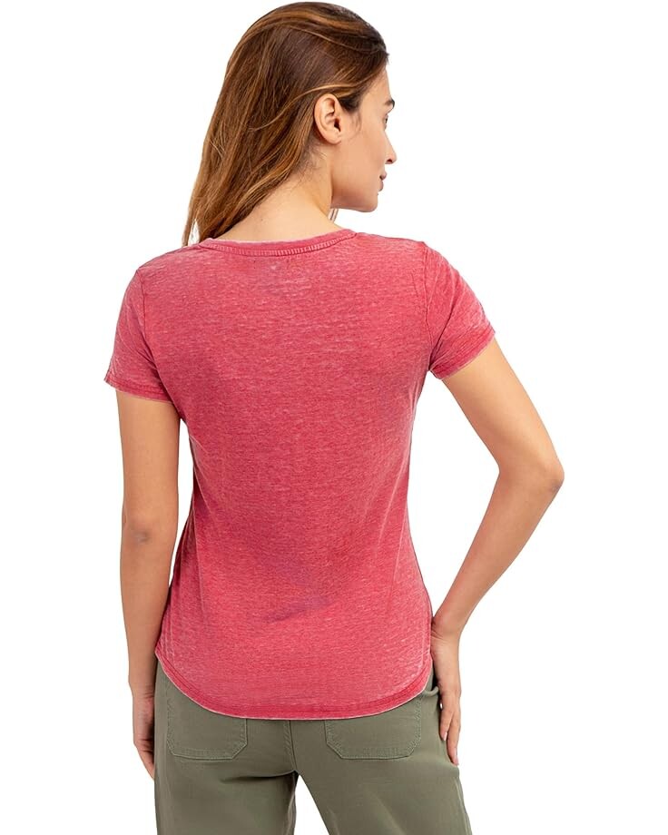 

Футболка U.S. POLO ASSN. Short Sleeve Burnout Tee, цвет Rythmic Red