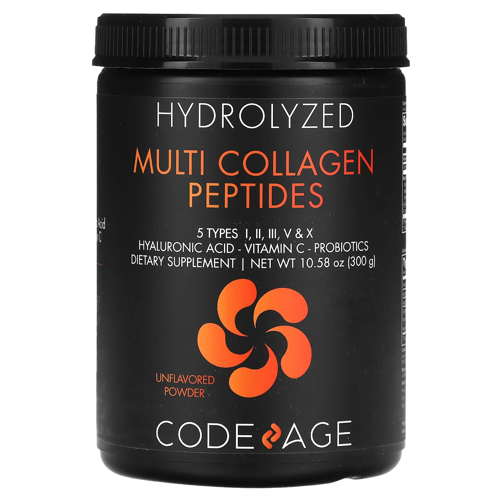 Пищевая добавка Codeage Гидролизованные мультиколлагеновые пептиды без вкуса, 300г