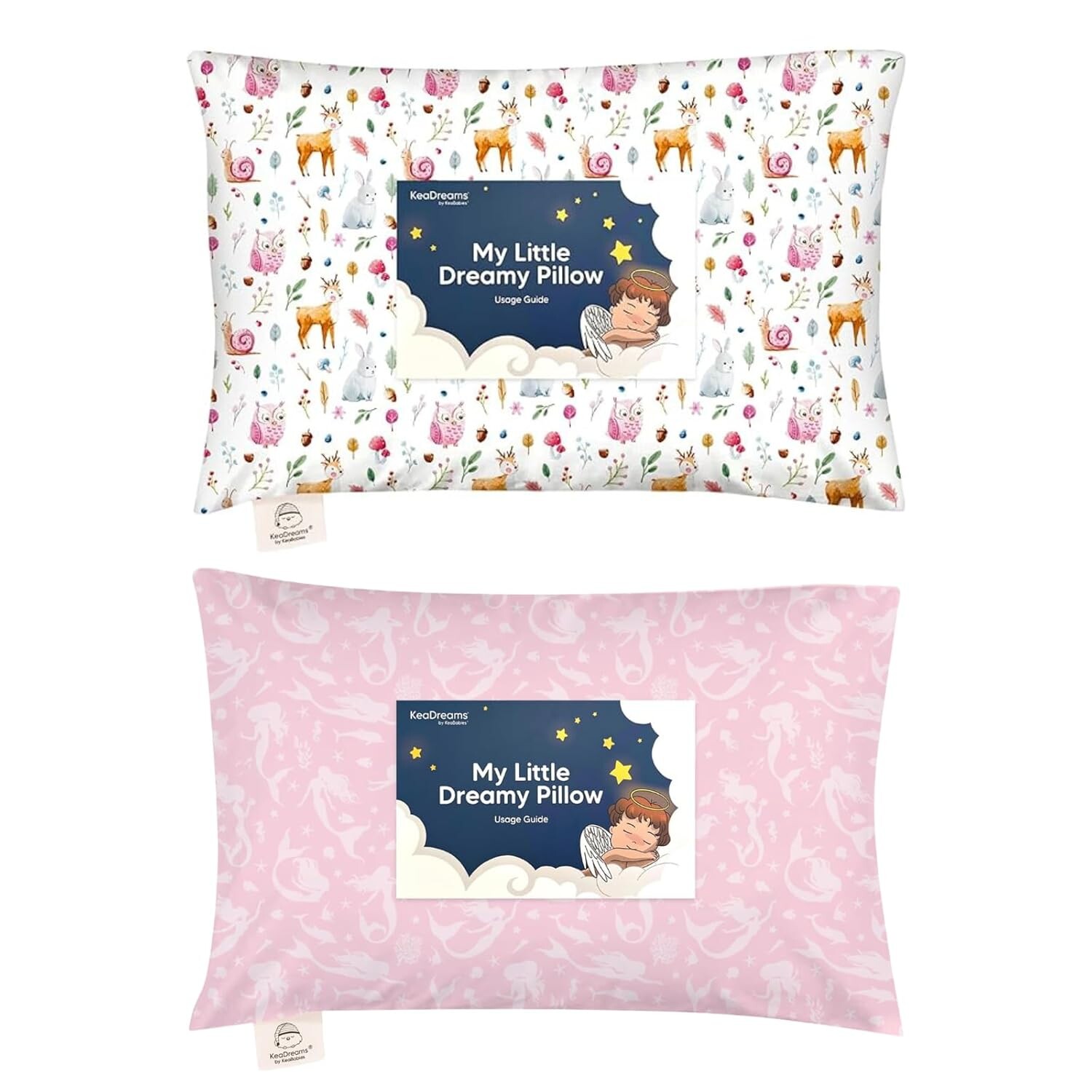 

Kea Подушка для малышей с наволочкой - 13x18 My Little Dreamy Pillow, подушки для сна для малышей из органического хлопка, детские подушки, дорожные подушки, мини-подушка, детская подушка, подушка для детской кроватки KeaBabies