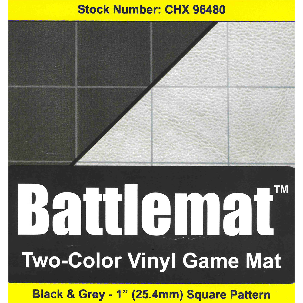 

Аксессуары Chessex Reversible Battlemat: 1-inch Square - Black/Grey (23.5" x 26")