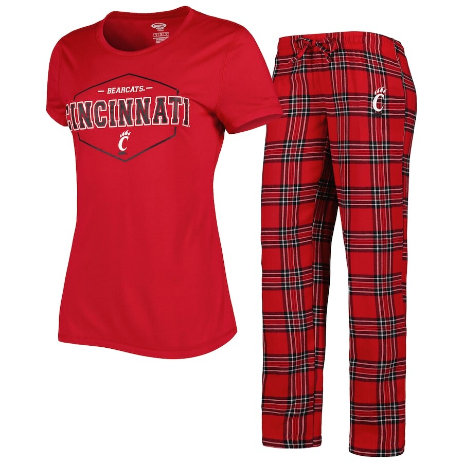 

Пижамный комплект Concepts Sport Cincinnati Bearcats, красный