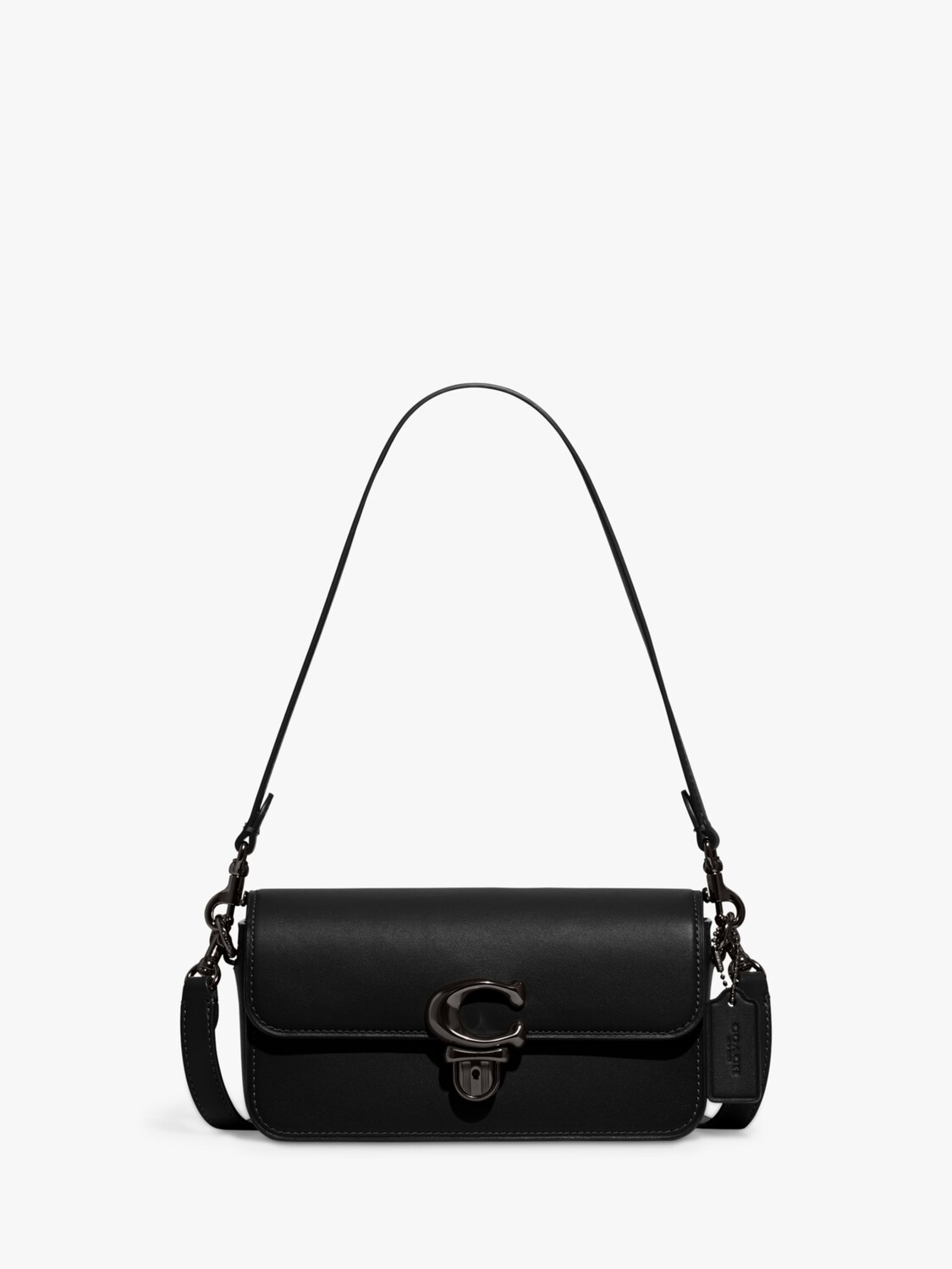 

Кожаная сумка на плечо Coach Studio Mini Baguette, черная